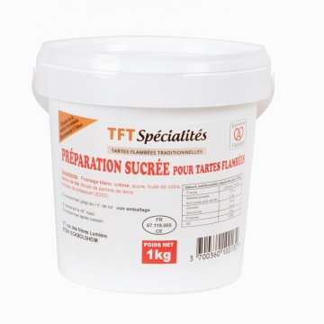 Garniture sucrée 1 kg pour tartes flambées